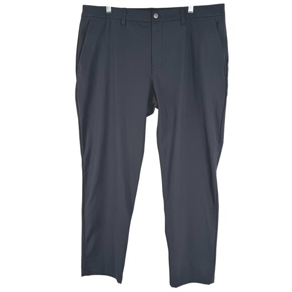 Lululemon ABC Classic Fit Trouser Pants Size 38 Charcoal Warpstreme PT-2593 - Picture 1 of 7